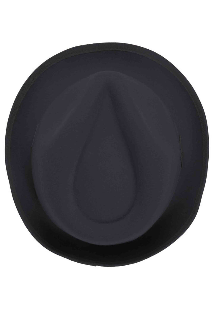 Spatarella Cappello Donna Trilby In Lana Nera