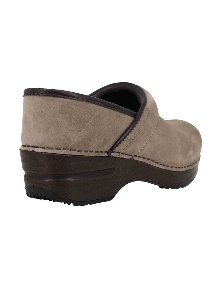 Spatarella Clogs Donna Professional In Nabuk Taupe