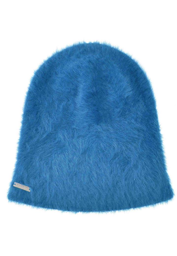 Spatarella Copricapo In Lana D'angora Azzurro