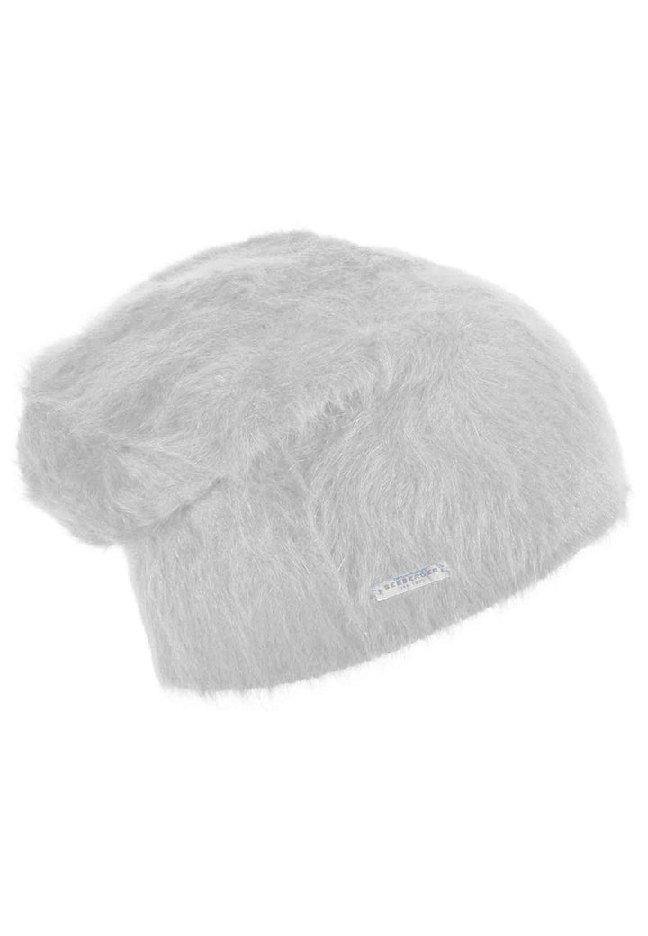 Spatarella Copricapo In Lana D'angora Bianco