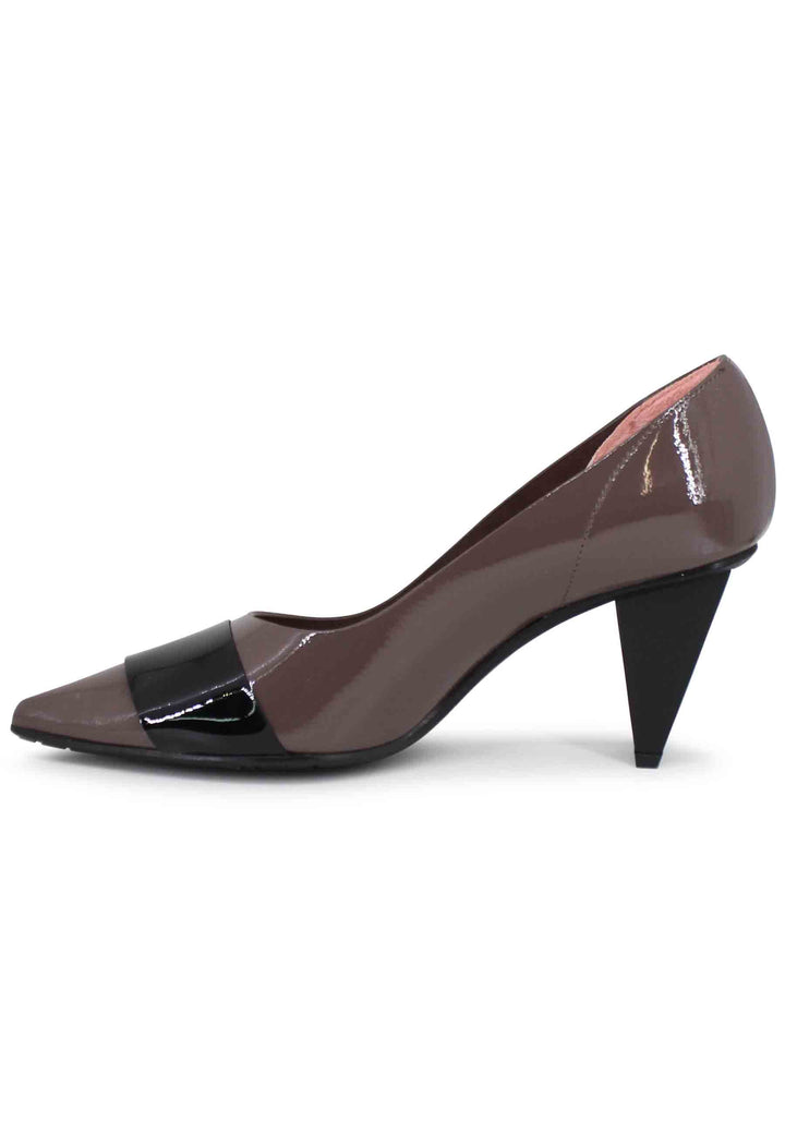 Spatarella Decollete Donna A In Vernice Grigia