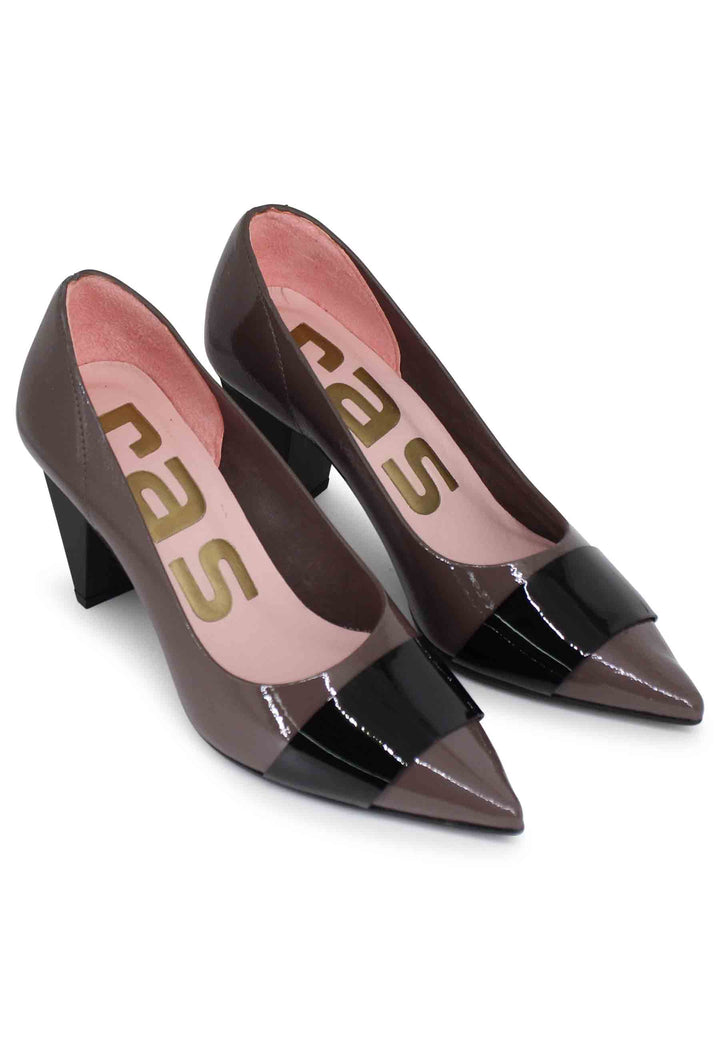 Spatarella Decollete Donna A In Vernice Grigia