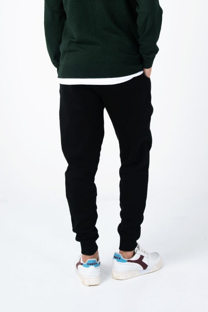 Spatarella Pantaloni Tuta Uomo In Cotone Nero