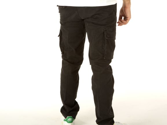 Spatarella Pantaloni Uomo In Cotone Nero