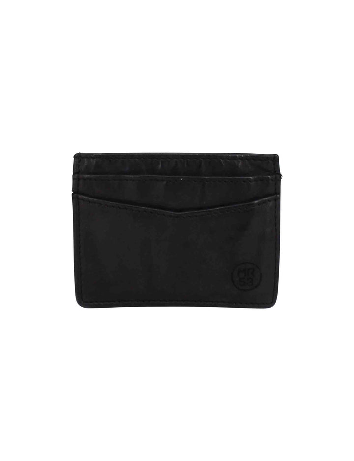 Spatarella Portacarte uomo in pelle vintage nero