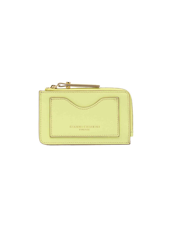 Spatarella Portafogli donna in pelle verde