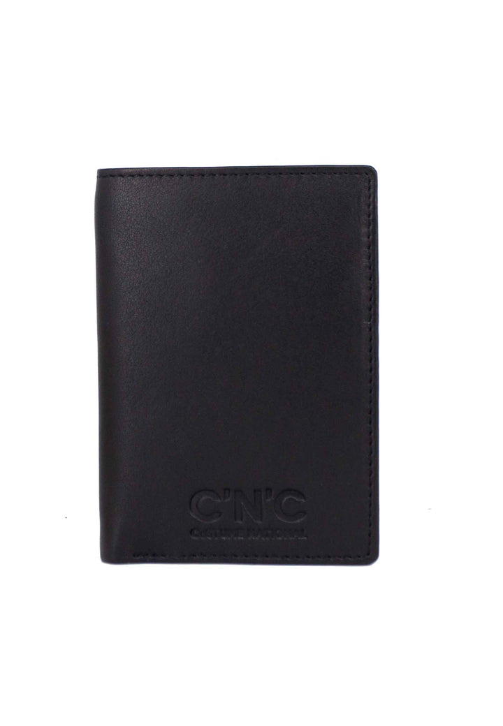 Spatarella Portafogli Verticale Uomo In Pelle Nera