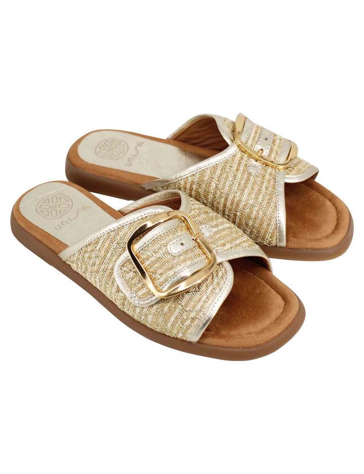 Spatarella Sandali Donna In Tessuto Oro