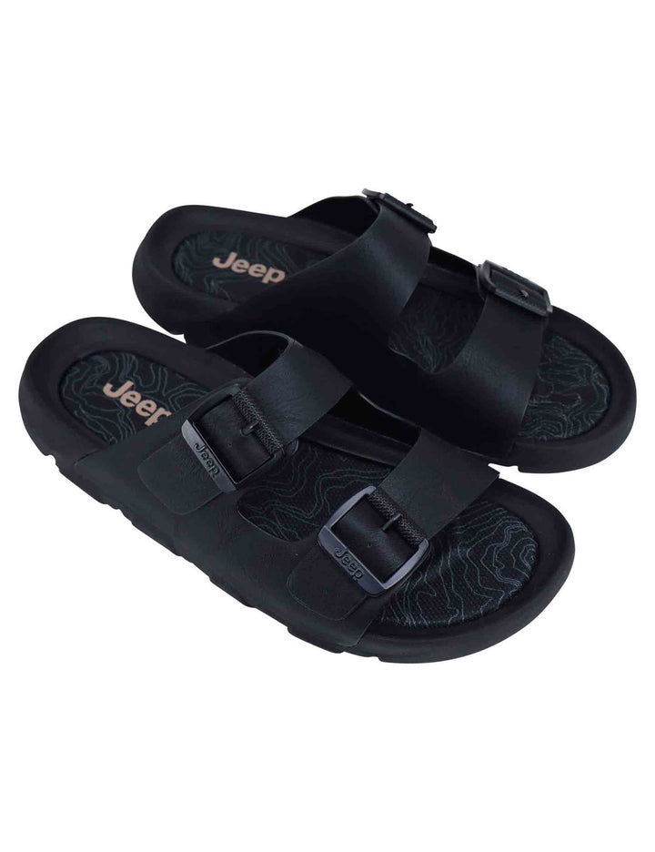 Spatarella Sandali Uomo Daytona In Pelle Nera