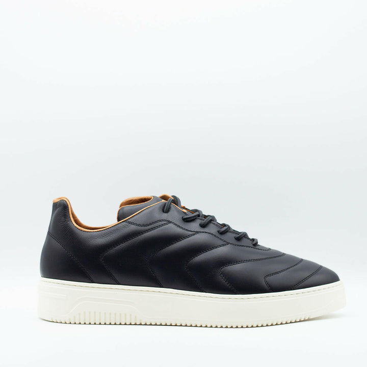 Spatarella Sneakers da uomo Bomber in pelle nera