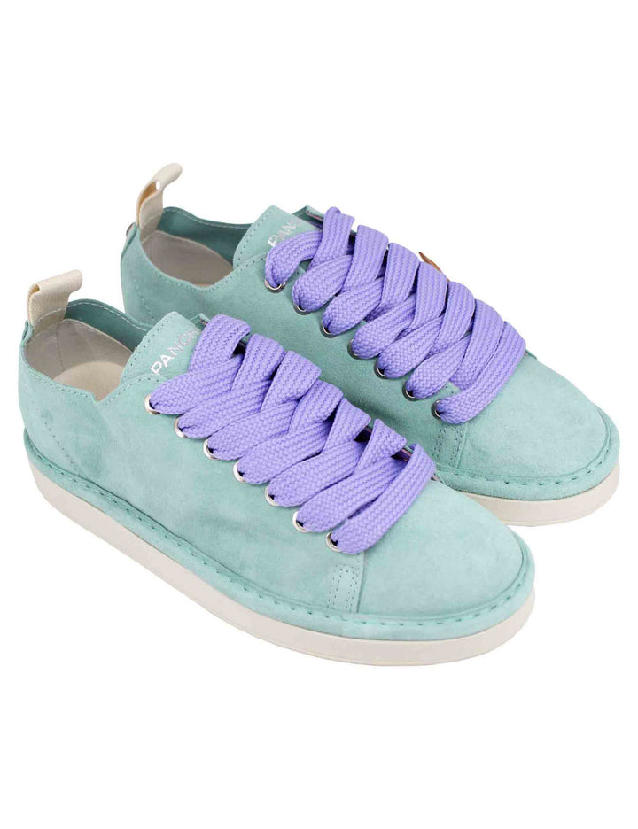 Spatarella Sneakers Donna In Camoscio Celeste