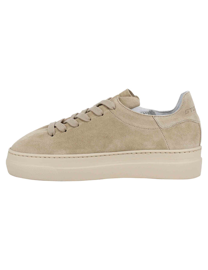 Spatarella Sneakers Donna In Camoscio Taupe