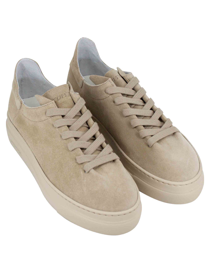Spatarella Sneakers Donna In Camoscio Taupe