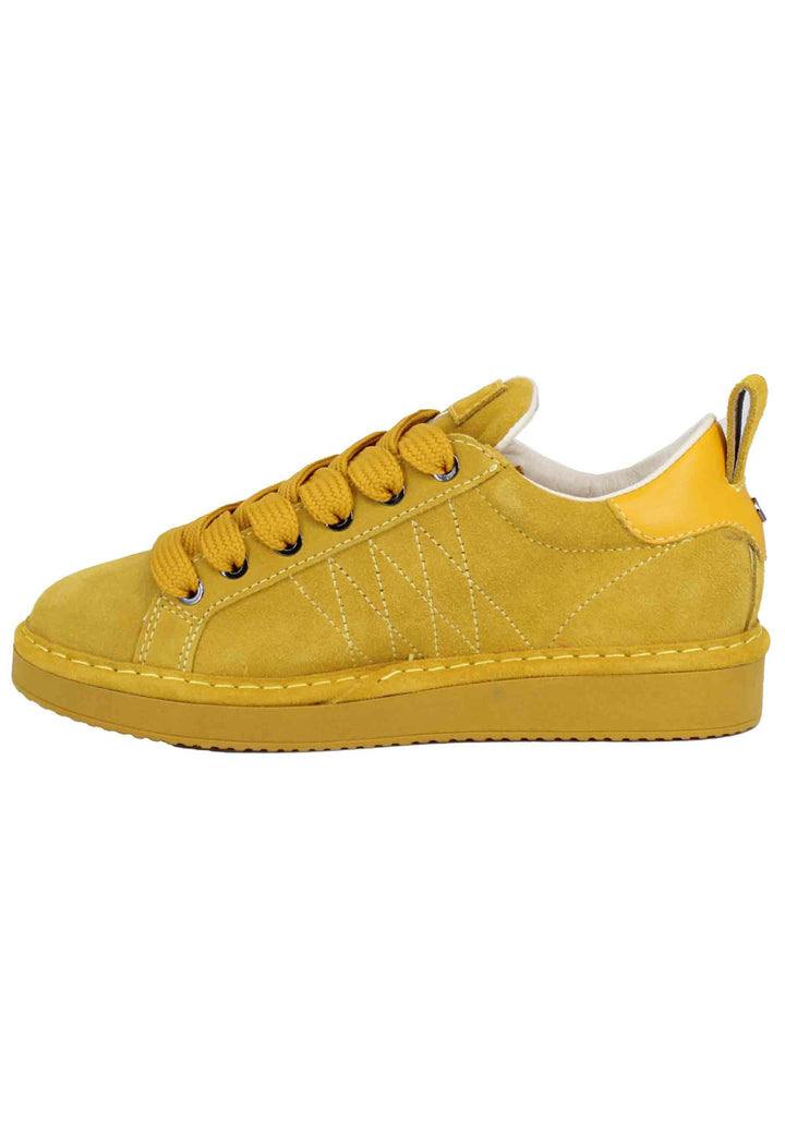 Spatarella Sneakers Donna In Eco Camoscio Giallo
