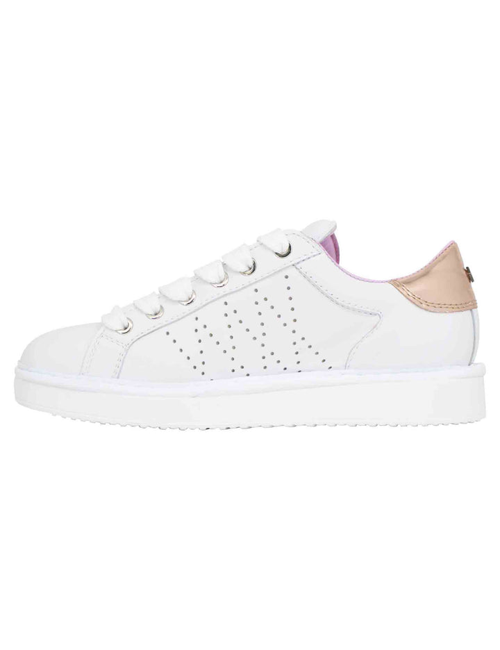 Spatarella Sneakers Donna In Pelle Bianca