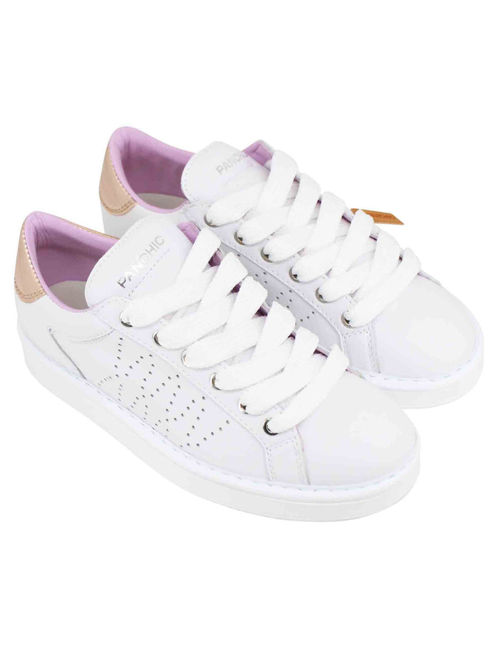 Spatarella Sneakers Donna In Pelle Bianca