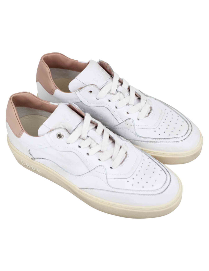 Spatarella Sneakers Donna In Pelle Bianca