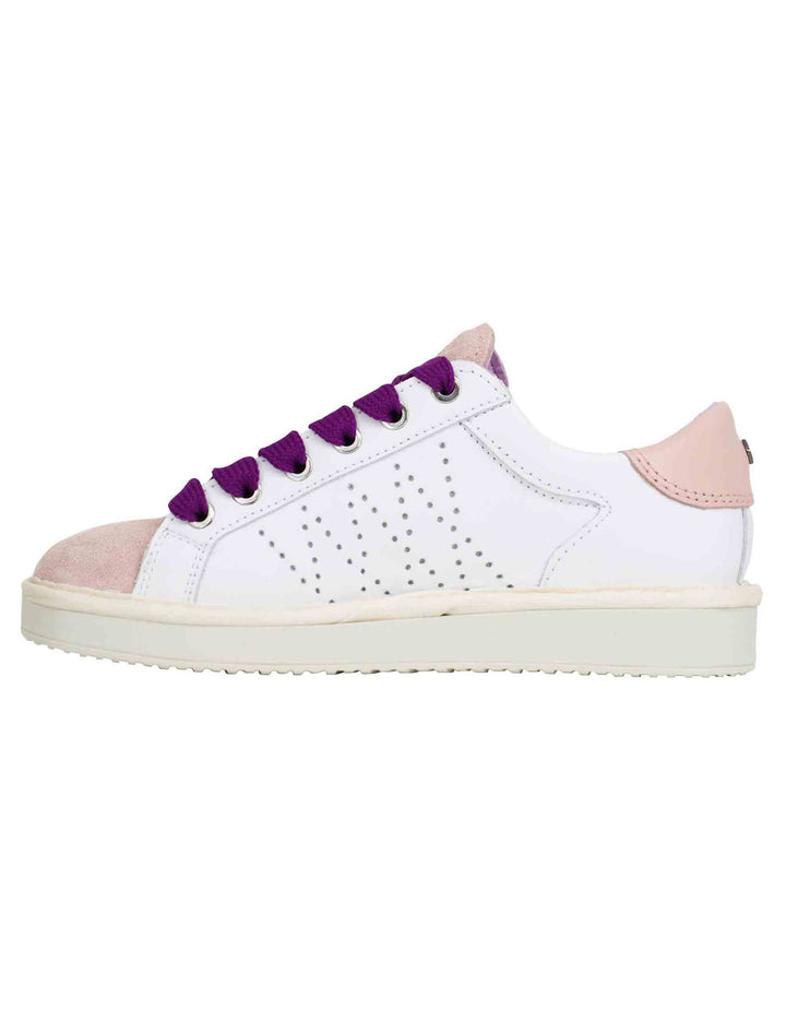Spatarella Sneakers Donna In Pelle Bianca