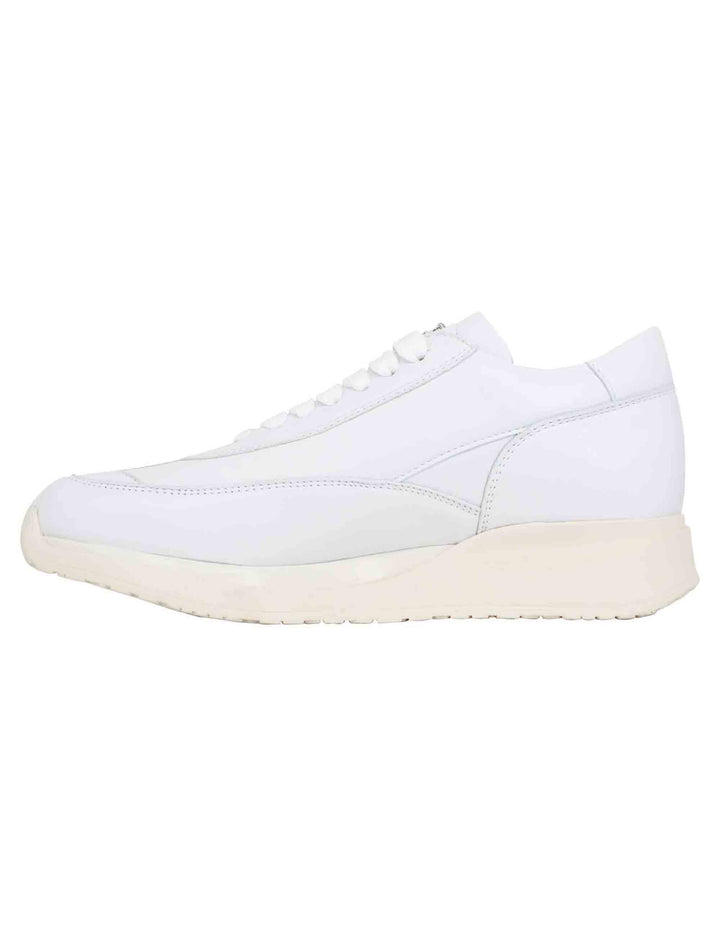 Spatarella Sneakers Donna In Pelle Laminata Bianca