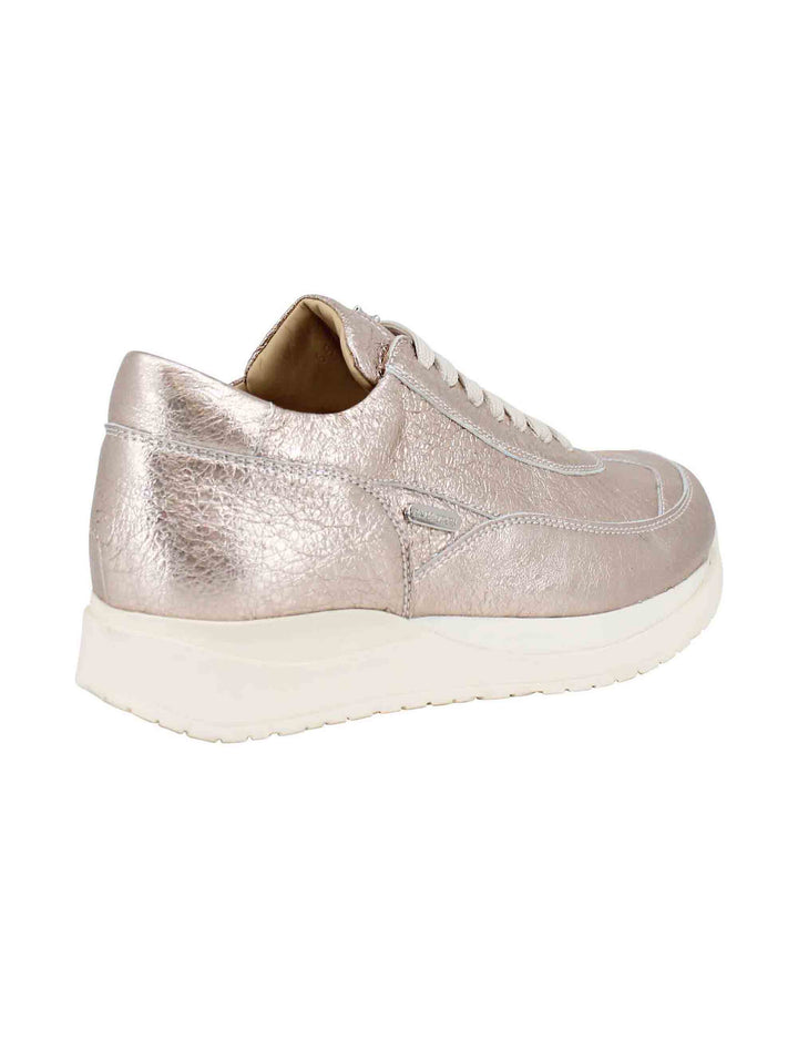 Spatarella Sneakers Donna In Pelle Laminata Rosa