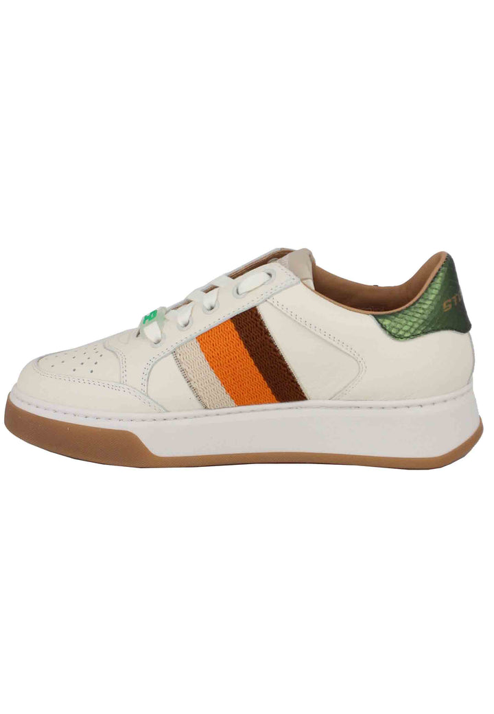 Spatarella Sneakers Donna In Pelle Off White