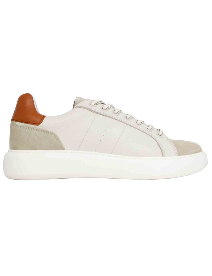 Spatarella Sneakers Uomo Eclipse In Pelle Beige