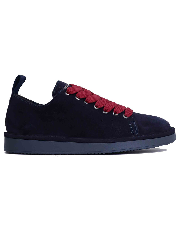 Spatarella Sneakers Uomo In Camoscio Blu