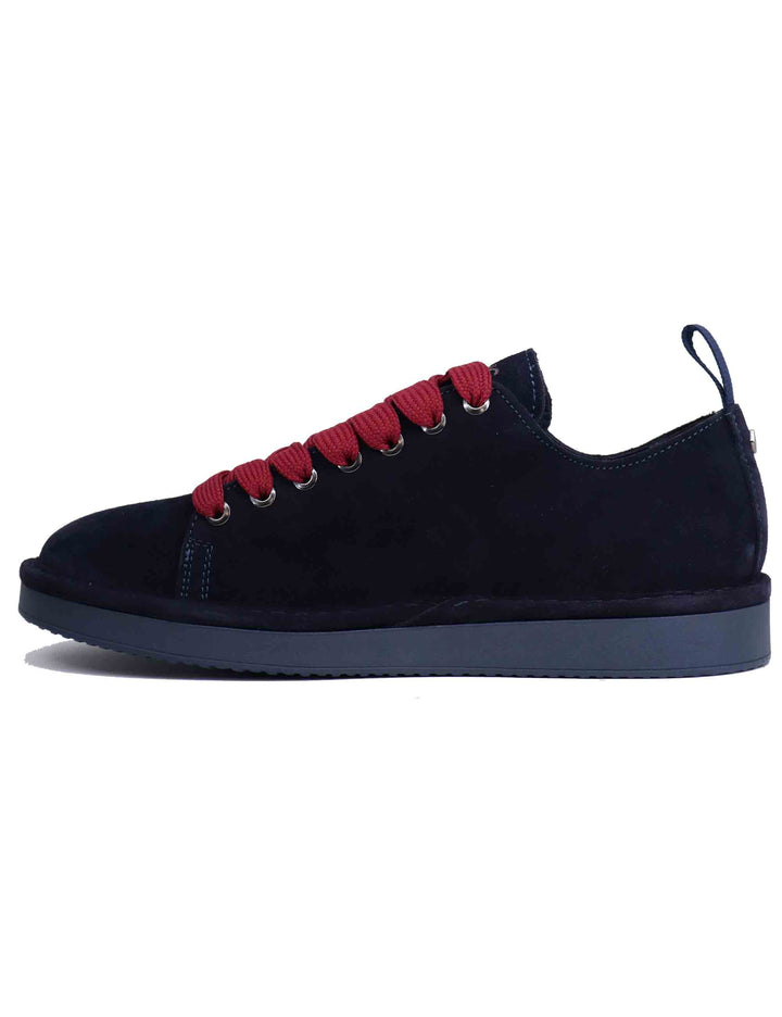 Spatarella Sneakers Uomo In Camoscio Blu