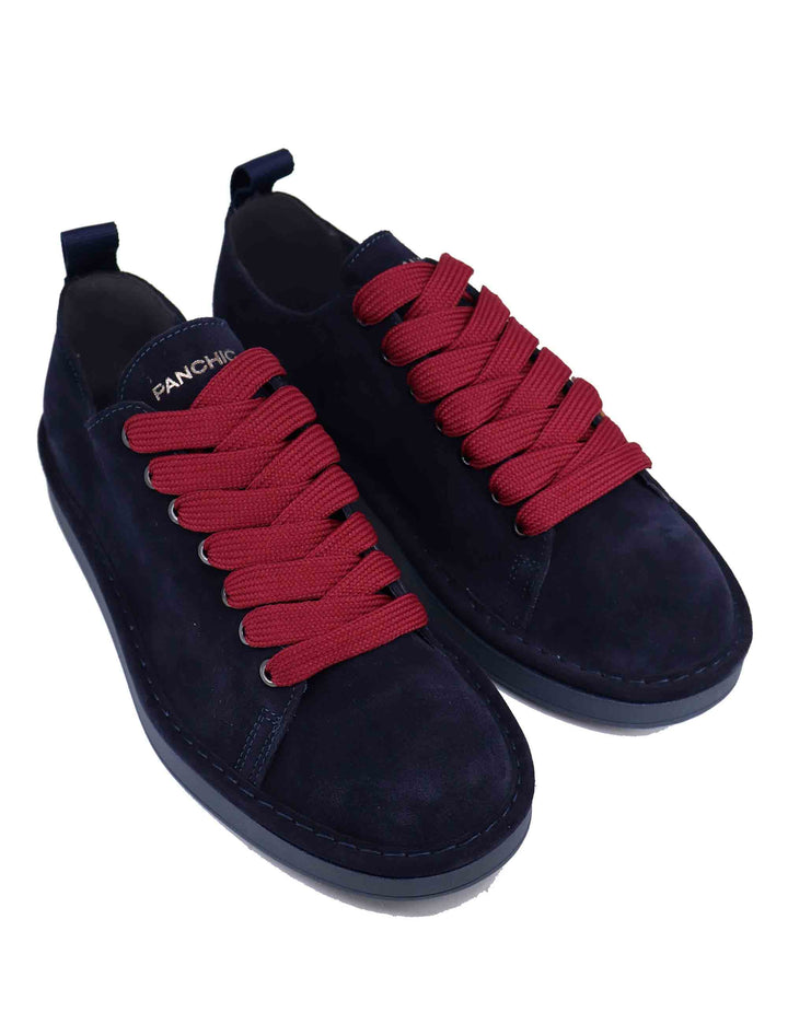 Spatarella Sneakers Uomo In Camoscio Blu