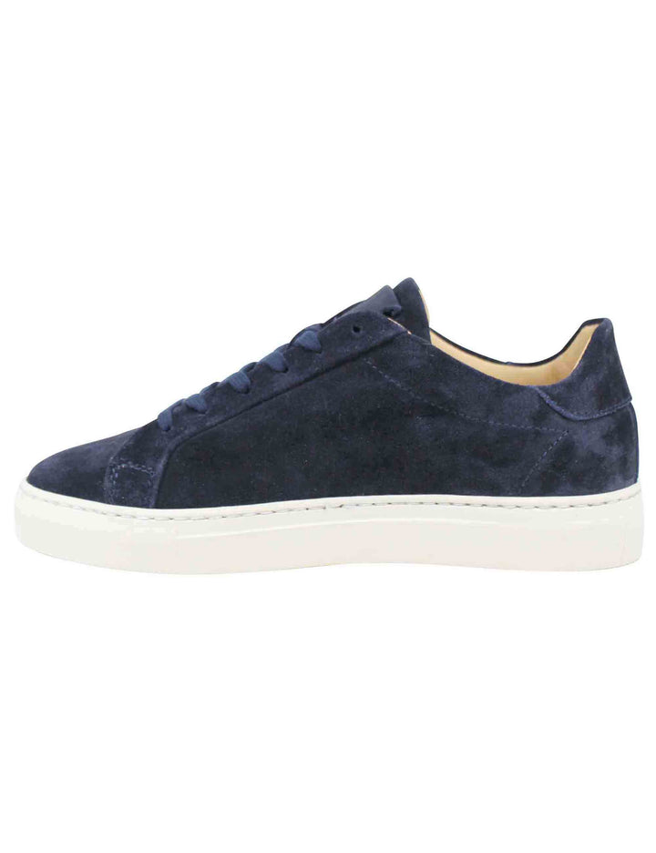 Spatarella Sneakers Uomo In Camoscio Blu