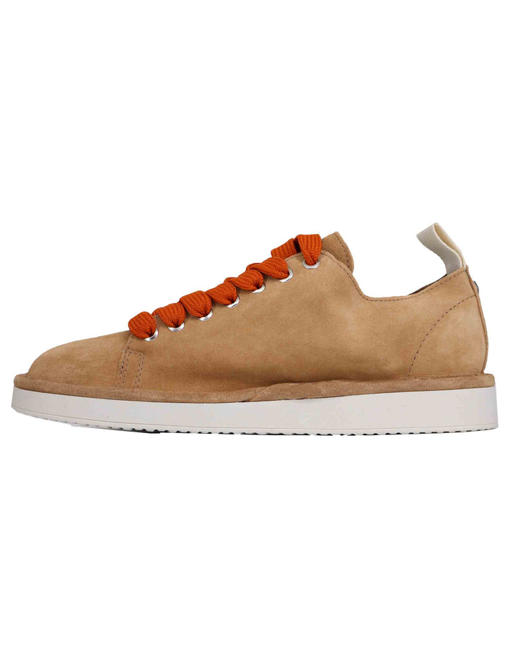 Spatarella Sneakers Uomo In Camoscio Cuoio