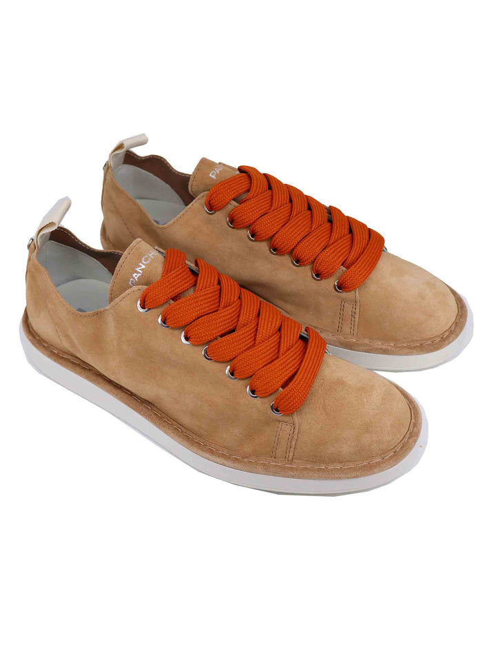 Spatarella Sneakers Uomo In Camoscio Cuoio