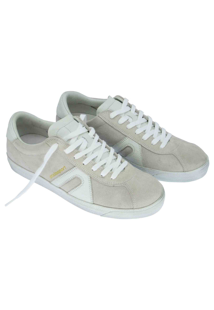 Spatarella Sneakers Uomo In Camoscio Off White