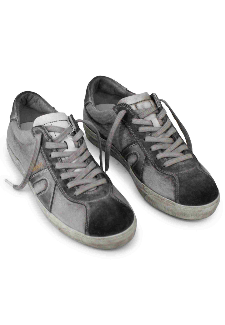 Spatarella Sneakers Uomo In Canvas Vintage Grigio