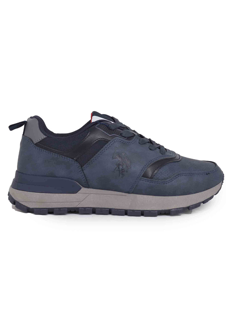 Spatarella Sneakers Uomo In Eco Pelle Blu