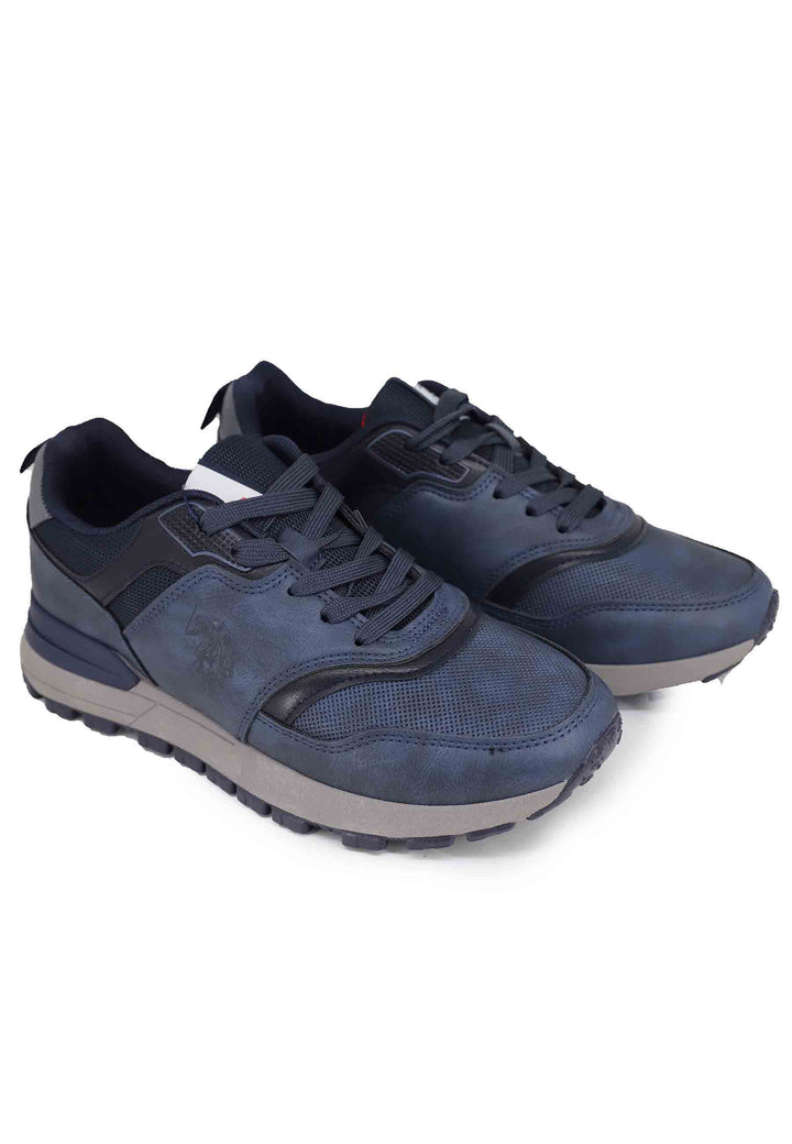 Spatarella Sneakers Uomo In Eco Pelle Blu