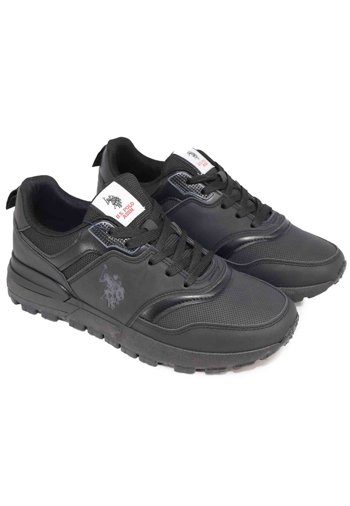 Spatarella Sneakers Uomo In Eco Pelle Nero