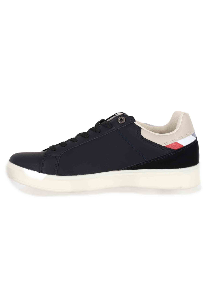 Spatarella Sneakers Uomo In Eco Pelle Nero