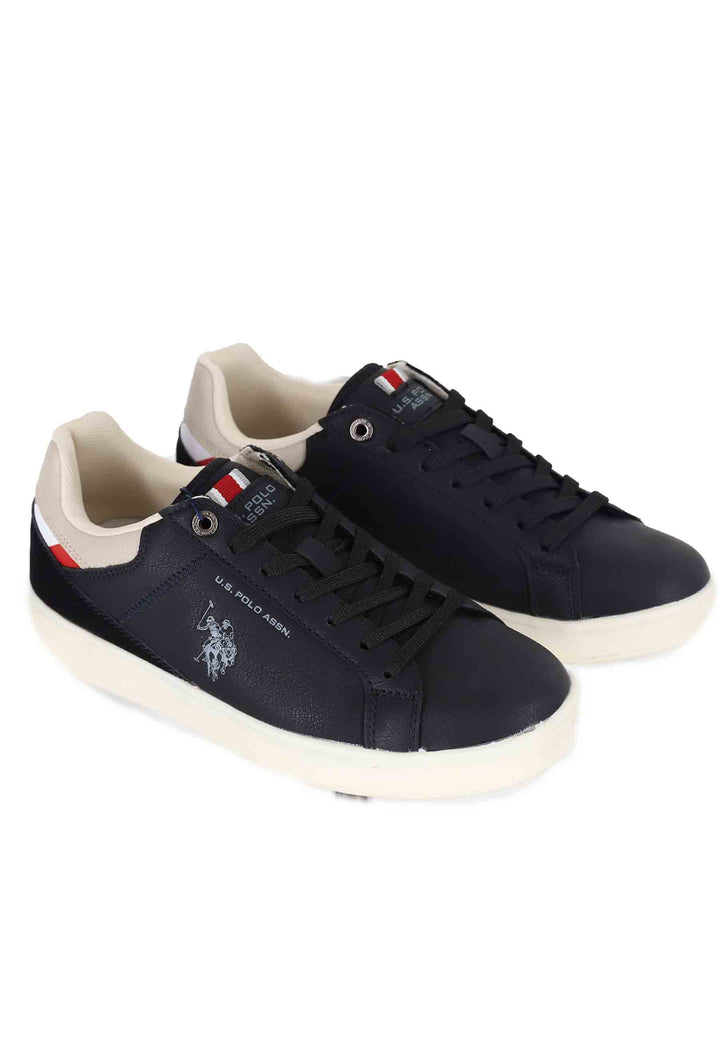 Spatarella Sneakers Uomo In Eco Pelle Nero