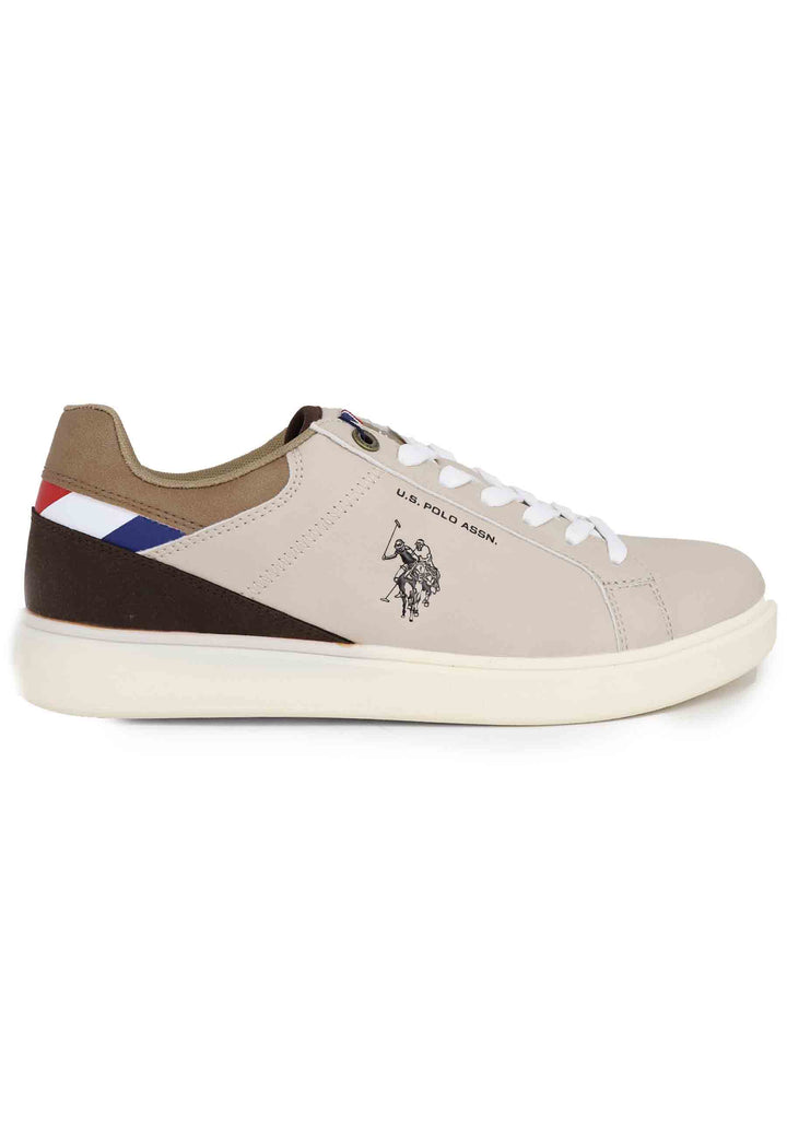 Spatarella Sneakers Uomo In Eco Pelle Taupe
