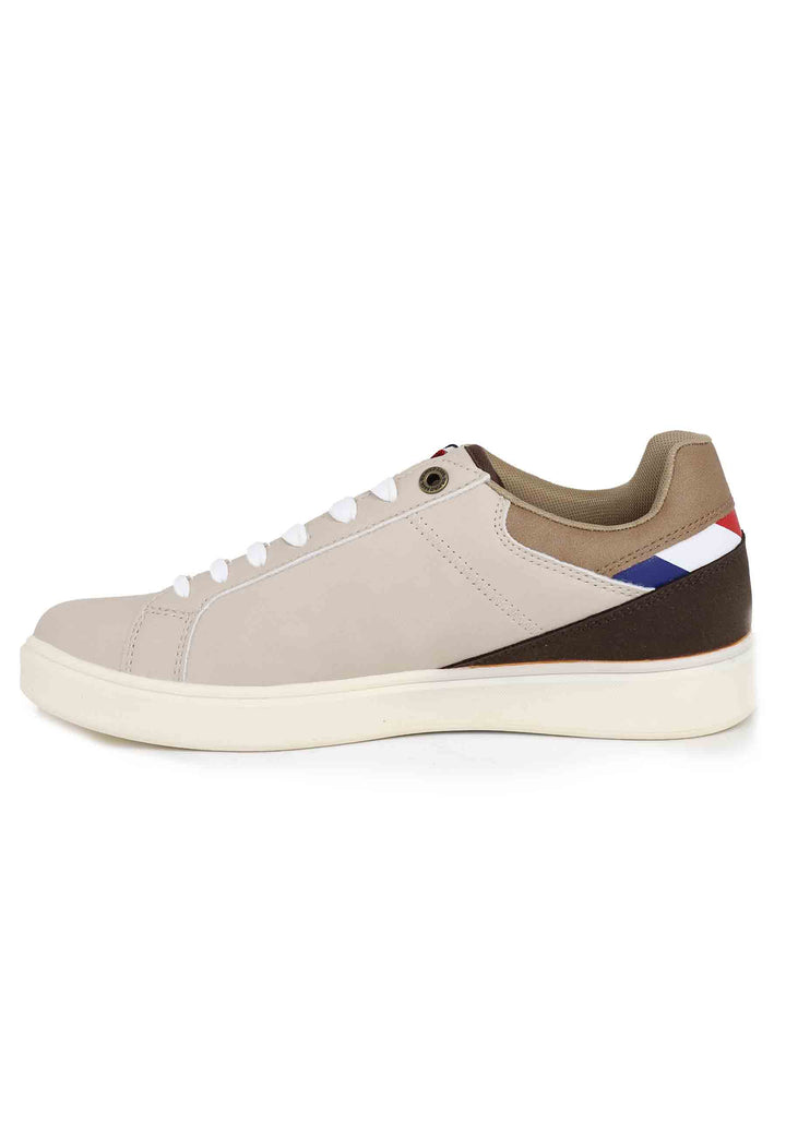 Spatarella Sneakers Uomo In Eco Pelle Taupe
