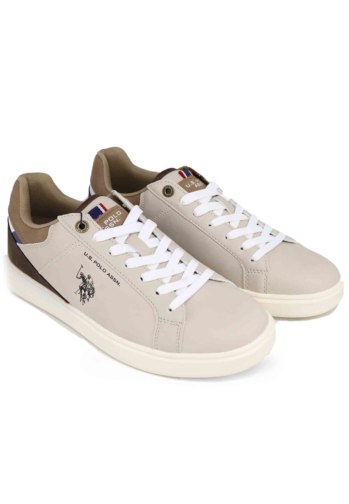 Spatarella Sneakers Uomo In Eco Pelle Taupe
