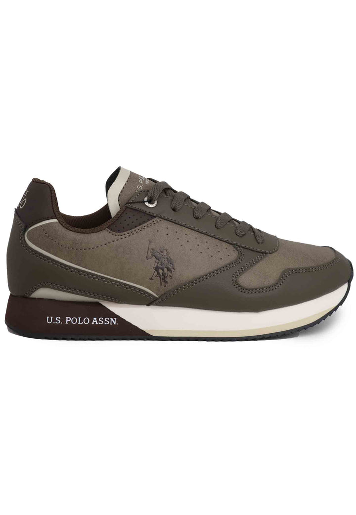 Spatarella Sneakers uomo in eco pelle taupe