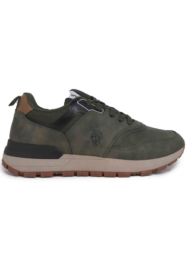 Spatarella Sneakers Uomo In Eco Pelle Verde