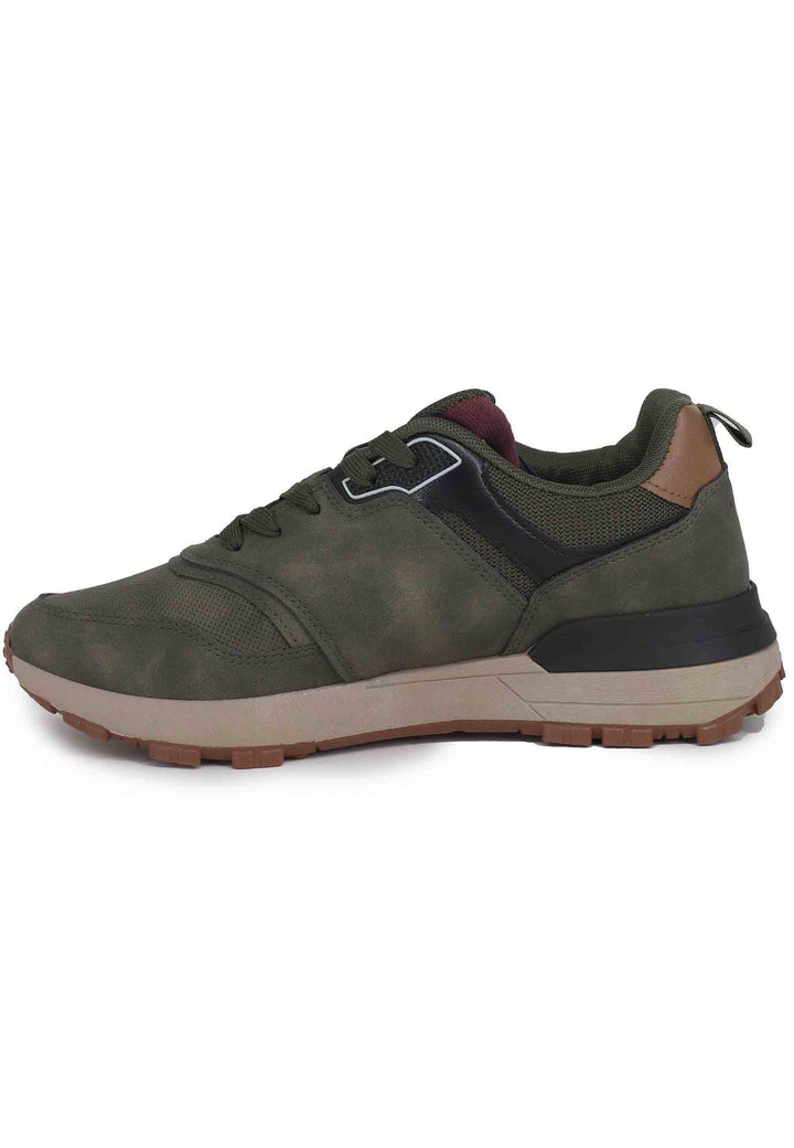 Spatarella Sneakers Uomo In Eco Pelle Verde