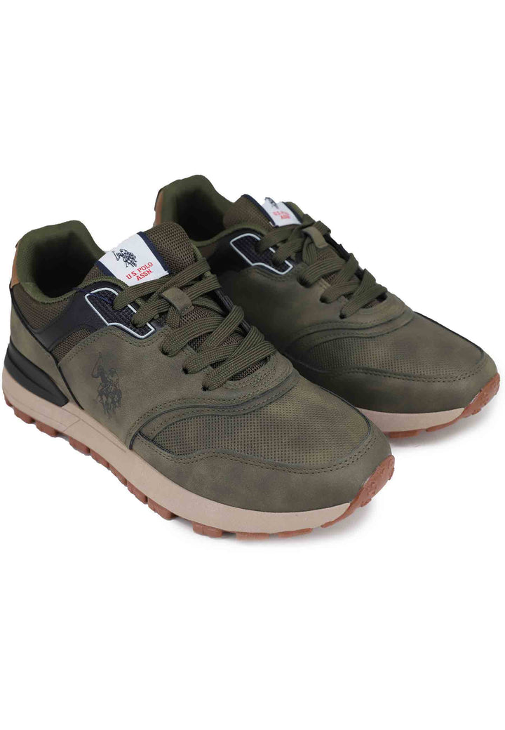 Spatarella Sneakers Uomo In Eco Pelle Verde