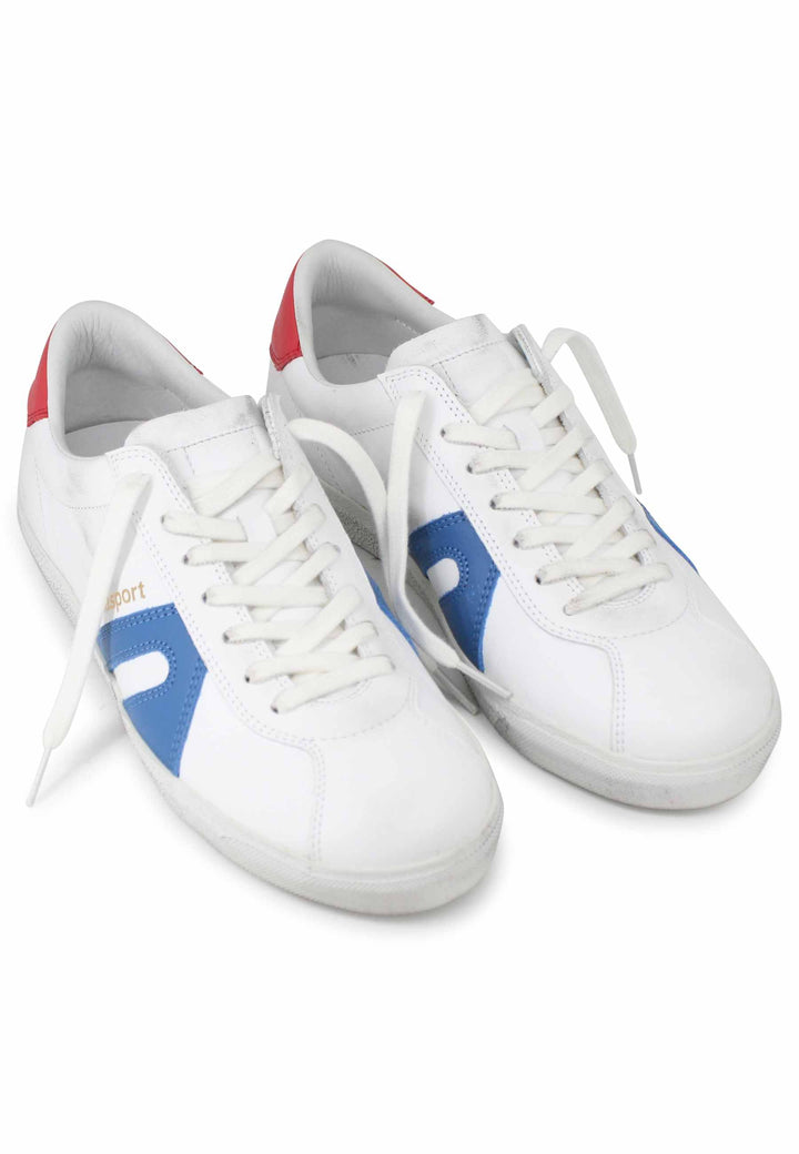Spatarella Sneakers Uomo In Pelle Bianca