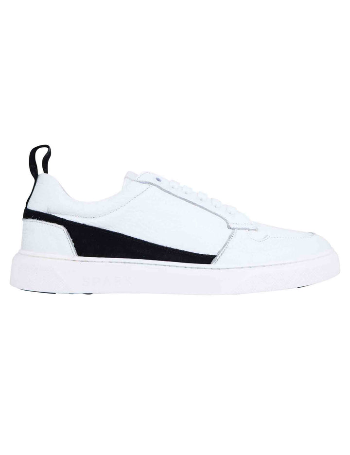 Spatarella Sneakers Uomo In Pelle Bianca