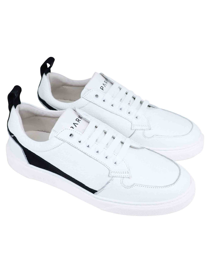 Spatarella Sneakers Uomo In Pelle Bianca
