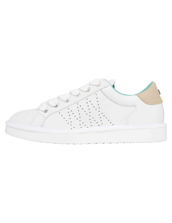 Spatarella Sneakers Uomo In Pelle Bianca